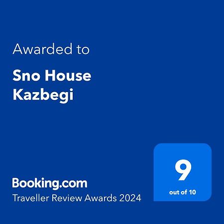 Hotel Sno House In Kazbeg Esterno foto